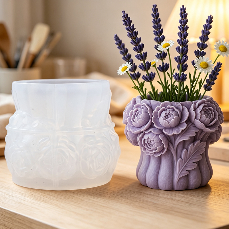 Florist Supply Vases - Molde de silicona 3D para florero