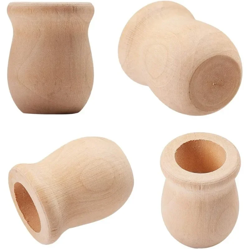 Florist Supply Vases - Jarrón de madera en blanco sin