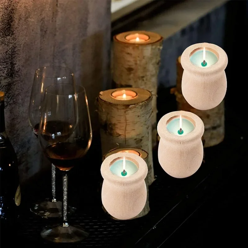 Jarrón de madera en blanco sin - Florist Supply Vases reseña y precio