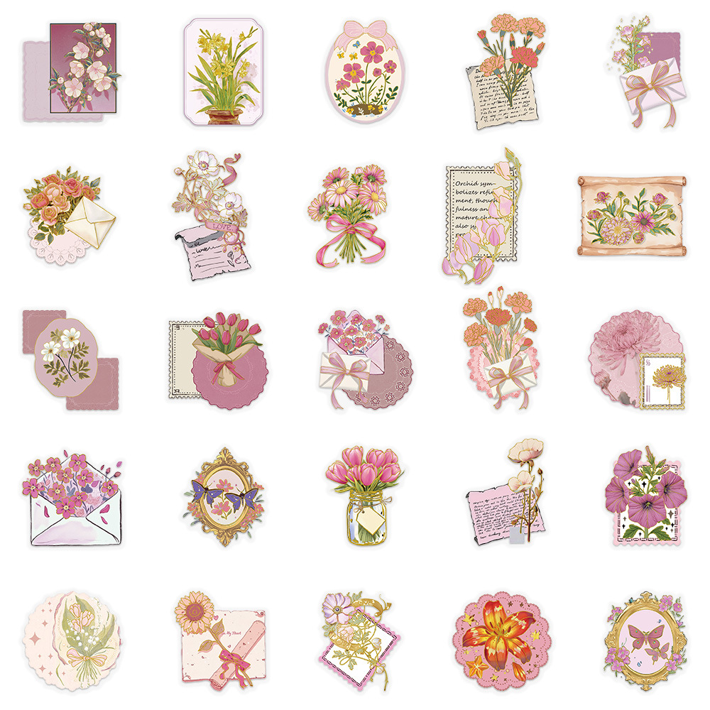 50/100 Uds. Pegatinas transpar - Florist Supply Vases reseña y precio